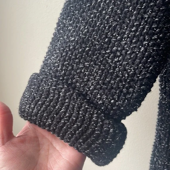 MADEWELL Memento Fringe Open Cardigan Sweater Blogger Favorite Black Size XS - Picture 8 of 9